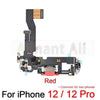 Bottom Mic USB Port Charger Dock Connector Charging Flex Cable For iPhone 12 Pro 12Pro Max Mini