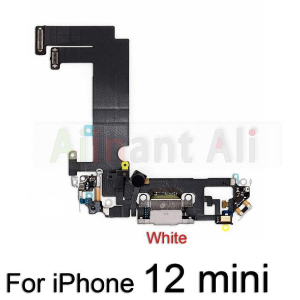 Bottom Mic USB Port Charger Dock Connector Charging Flex Cable For iPhone 12 Pro 12Pro Max Mini