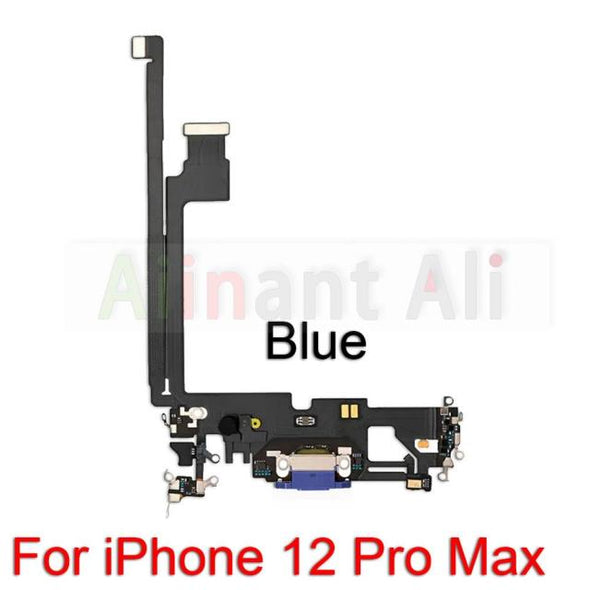 Bottom Mic USB Port Charger Dock Connector Charging Flex Cable For iPhone 12 Pro 12Pro Max Mini