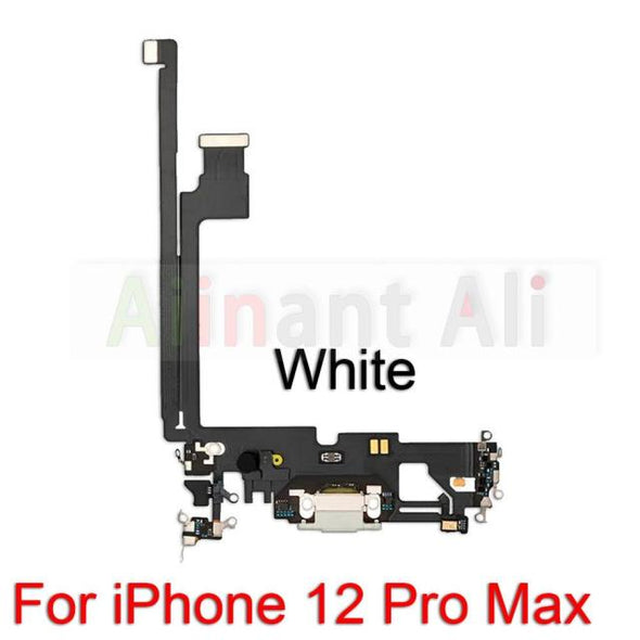 Bottom Mic USB Port Charger Dock Connector Charging Flex Cable For iPhone 12 Pro 12Pro Max Mini