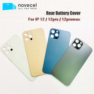 5pcs/lot Big Hole Back Glass Cover For iPhone 12 12pro 12promax 12mini