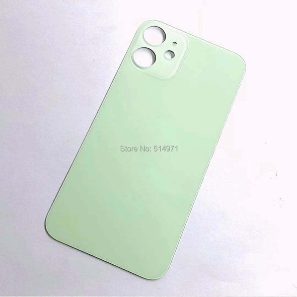 5pcs/lot Big Hole Back Glass Cover For iPhone 12 12pro 12promax 12mini