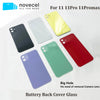 5pcs/lot Big Hole Back Glass Cover For iPhone 11pro 11Promax