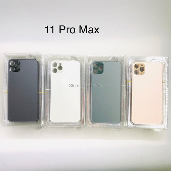 5pcs/lot Big Hole Back Glass Cover For iPhone 11pro 11Promax