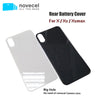 5pcs/lot Big Hole Back Glass Cover For iPhone X Xs Xsmax
