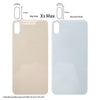 5pcs/lot Big Hole Back Glass Cover For iPhone X Xs Xsmax