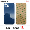 Big Hole Back Glass Replacement for iPhone 13 / 13 Pro / 13 Pro Max with Double Side Adhesive 3M Tape