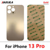 Big Hole Back Glass Replacement for iPhone 13 / 13 Pro / 13 Pro Max with Double Side Adhesive 3M Tape