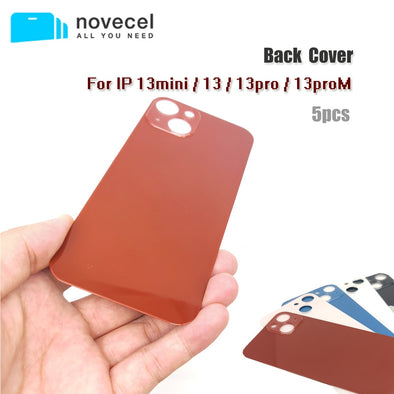 5pcs/lot Big Hole Back Glass Cover For iPhone 13 Mini / 13 / 13 Pro / 13 Pro Max